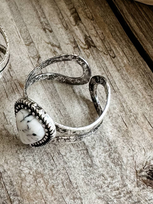 Teardrop Stone Adjustable Ring