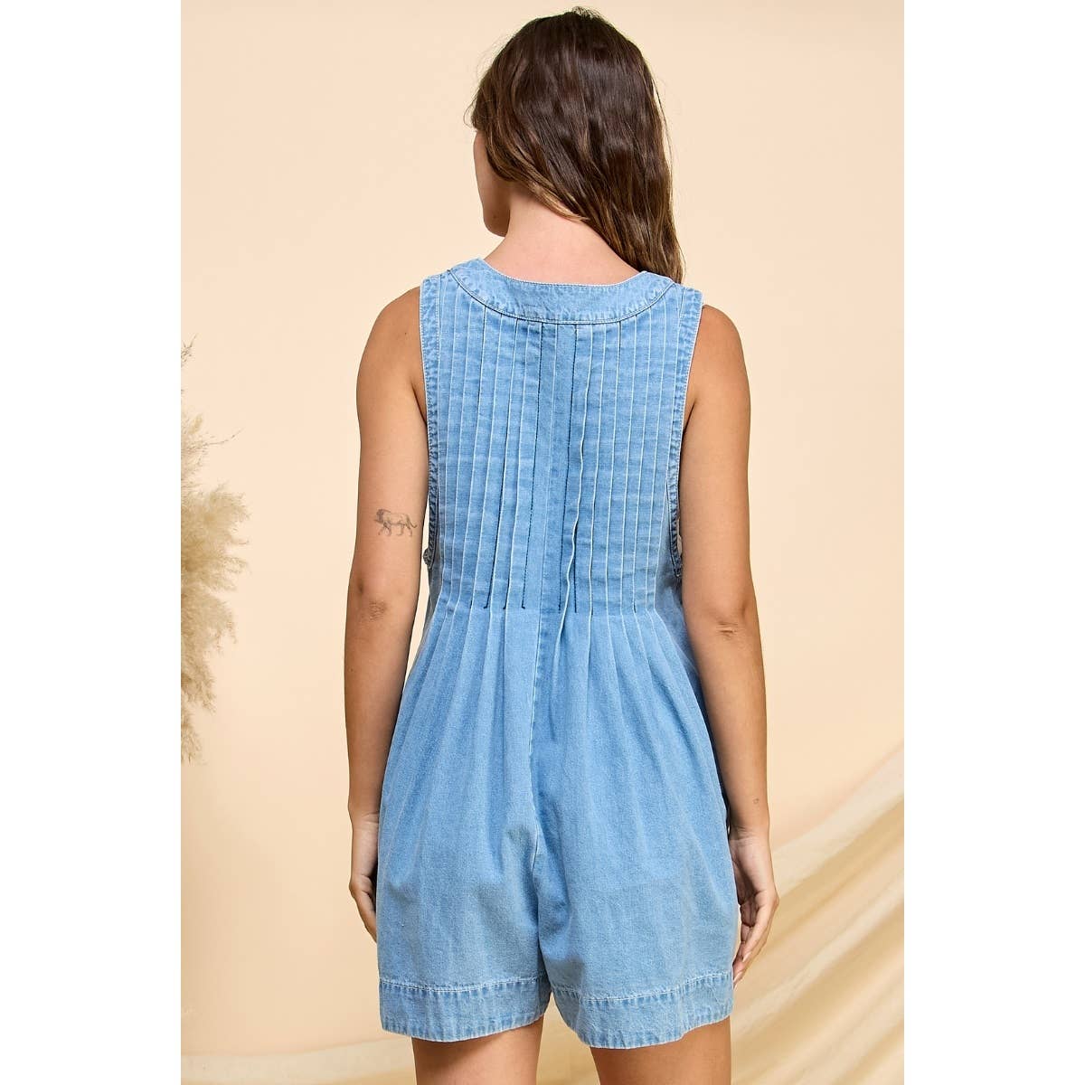 Denim Romper