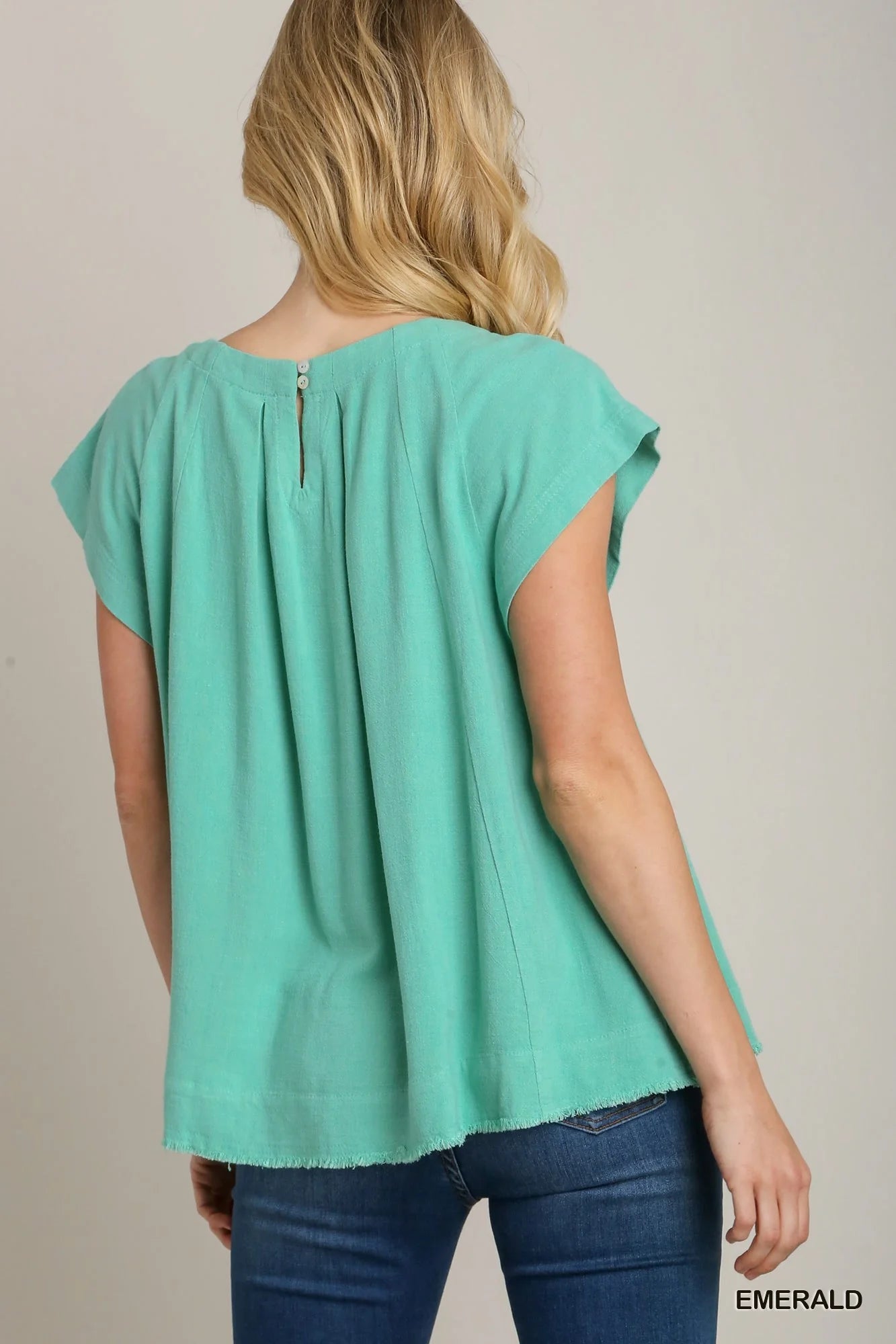 Mint Linen Top