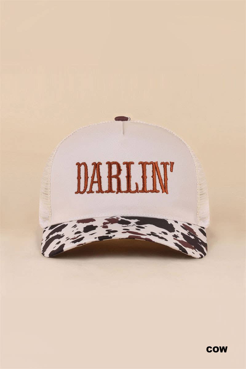 Darlin Two Tone Mesh Snapback Hat