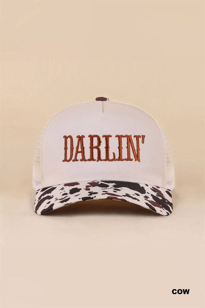 Darlin Two Tone Mesh Snapback Hat