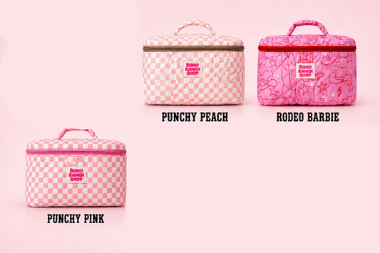 Quilted Western Makeup Bag