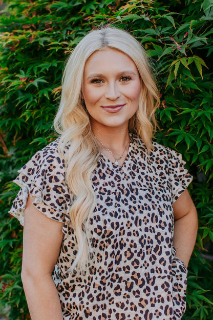 Cheetah Print Blouse (SIZE S-3XL)