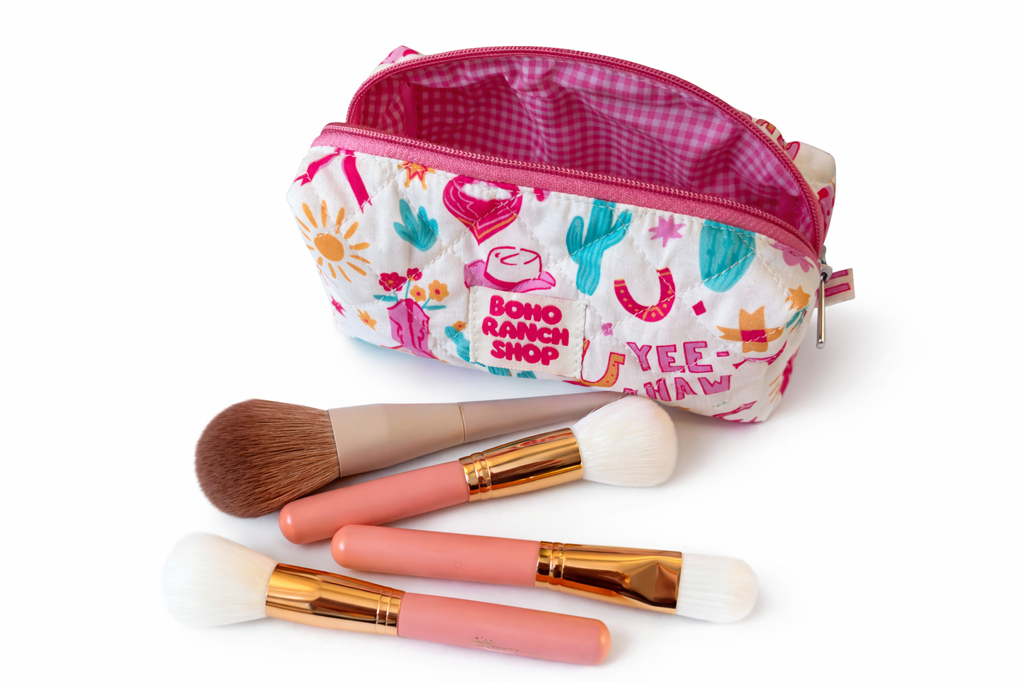 Quilted Makeup Bag