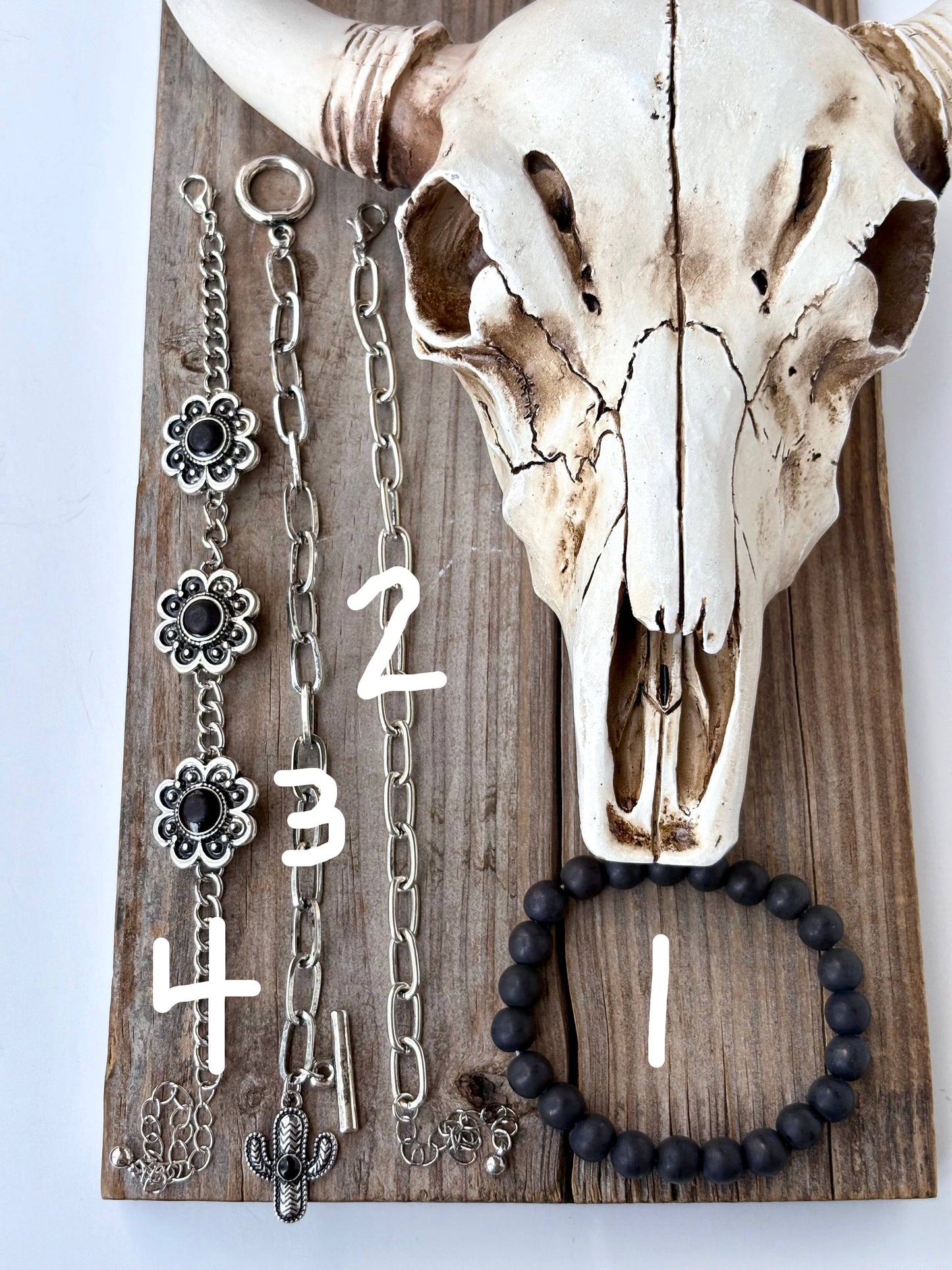 Flower & Stone Bracelet SOLD SEPARATELY