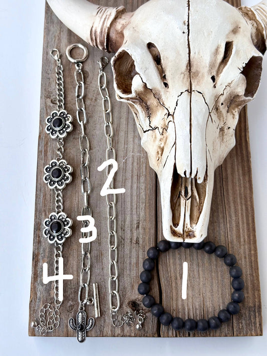 Flower & Stone Bracelet SOLD SEPARATELY