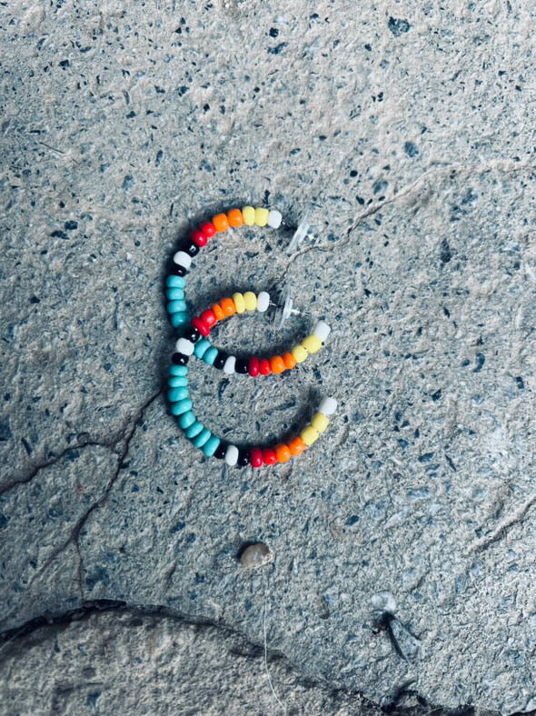 Turquoise Sunset Hoops