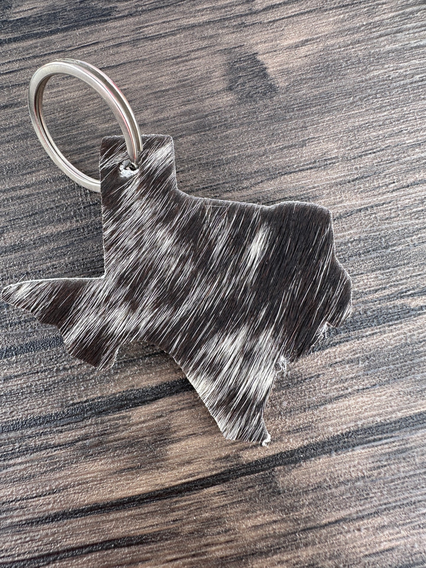 Leather Animal Hide Keychain