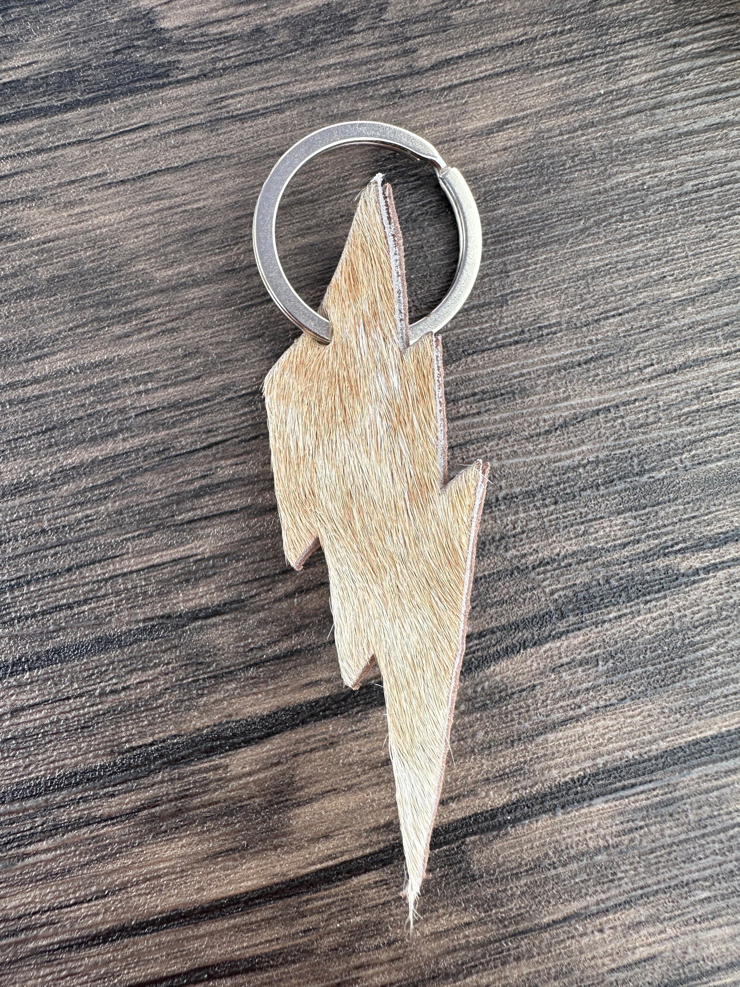 Leather Animal Hide Keychain