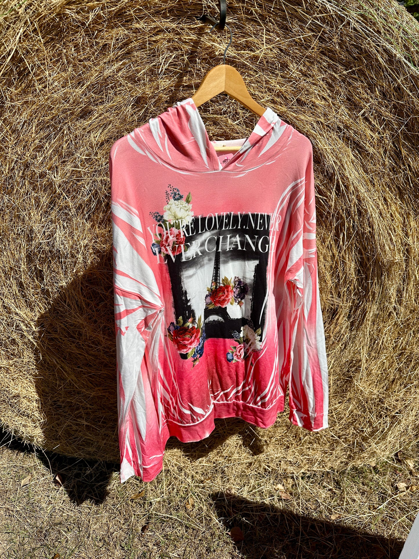 Pink Long Sleeve Hoodie