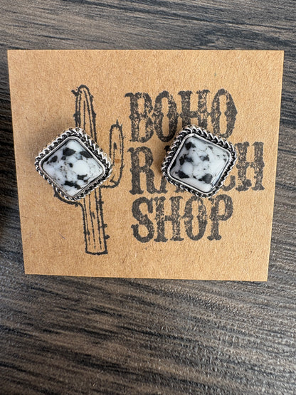 Mini Stone Earrings