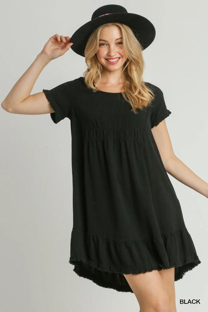 Black Linen Dress