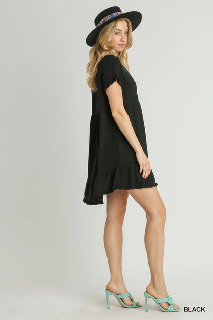 Black Linen Dress
