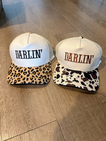 Darlin Two Tone Mesh Snapback Hat