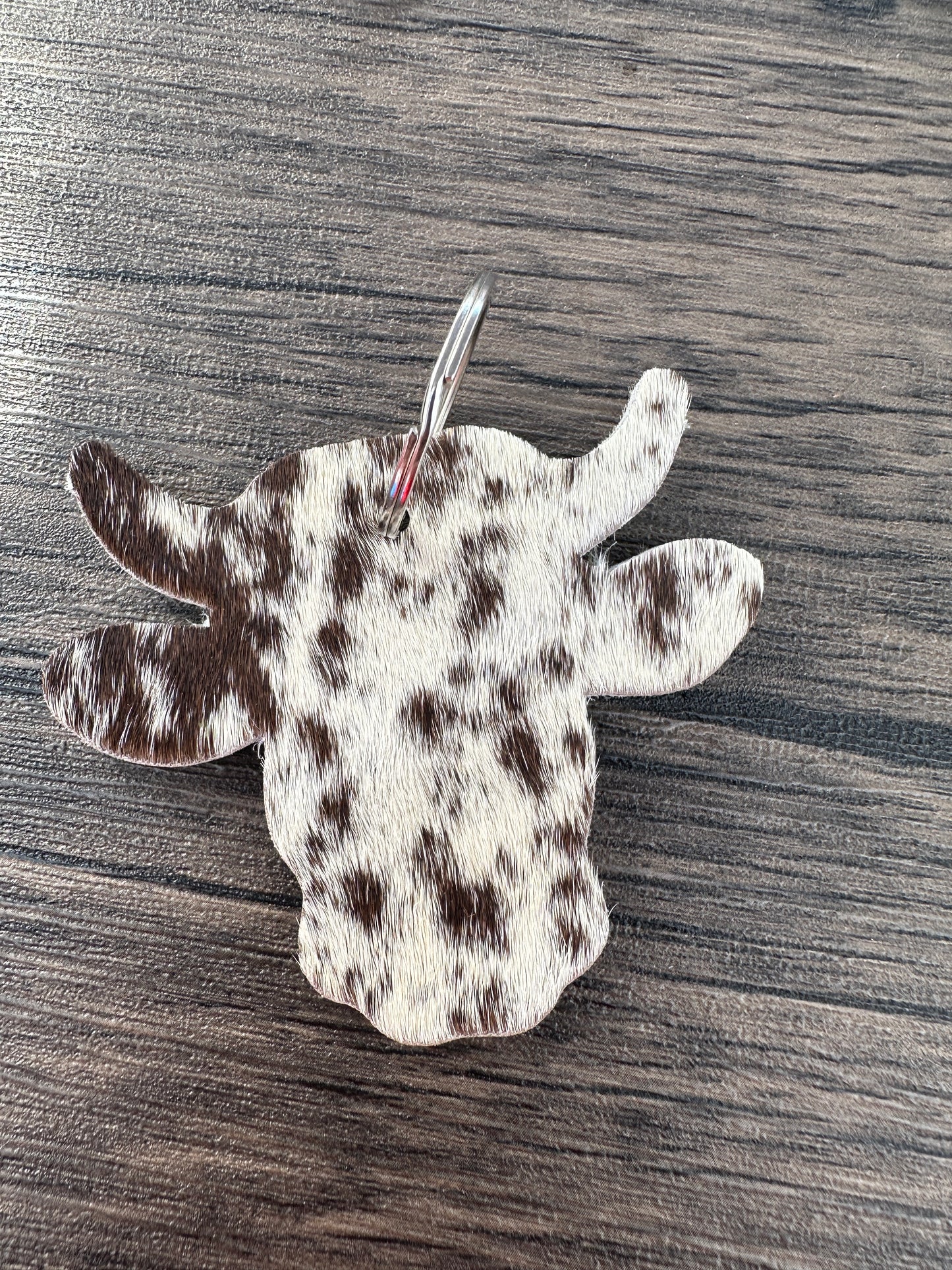 Leather Animal Hide Keychain