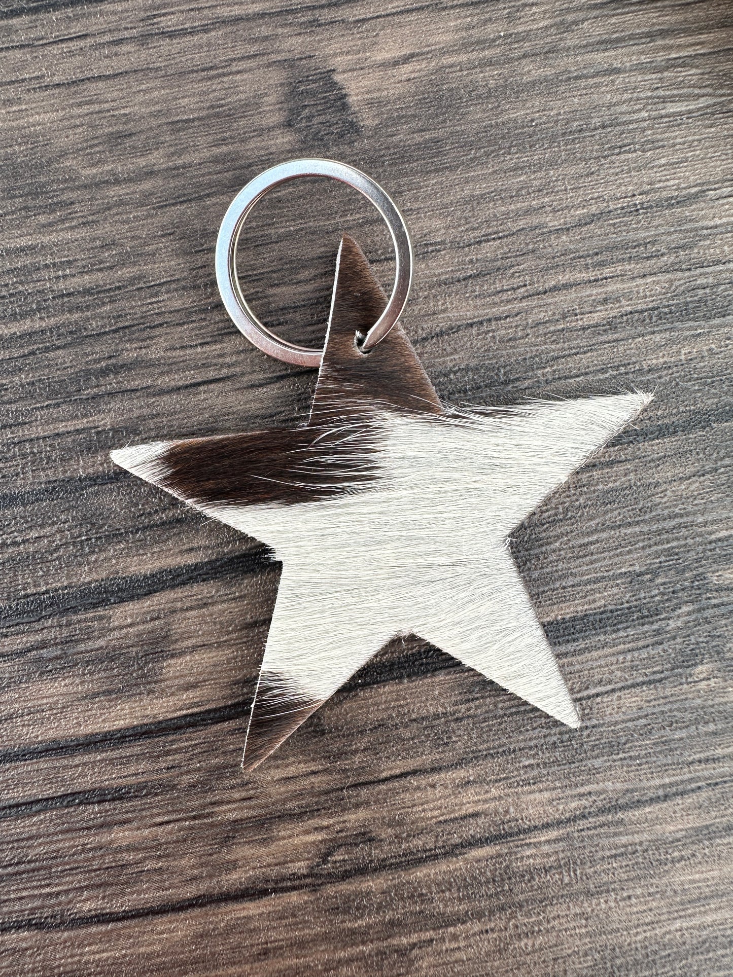 Leather Animal Hide Keychain