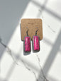 Pink Bar Earrings