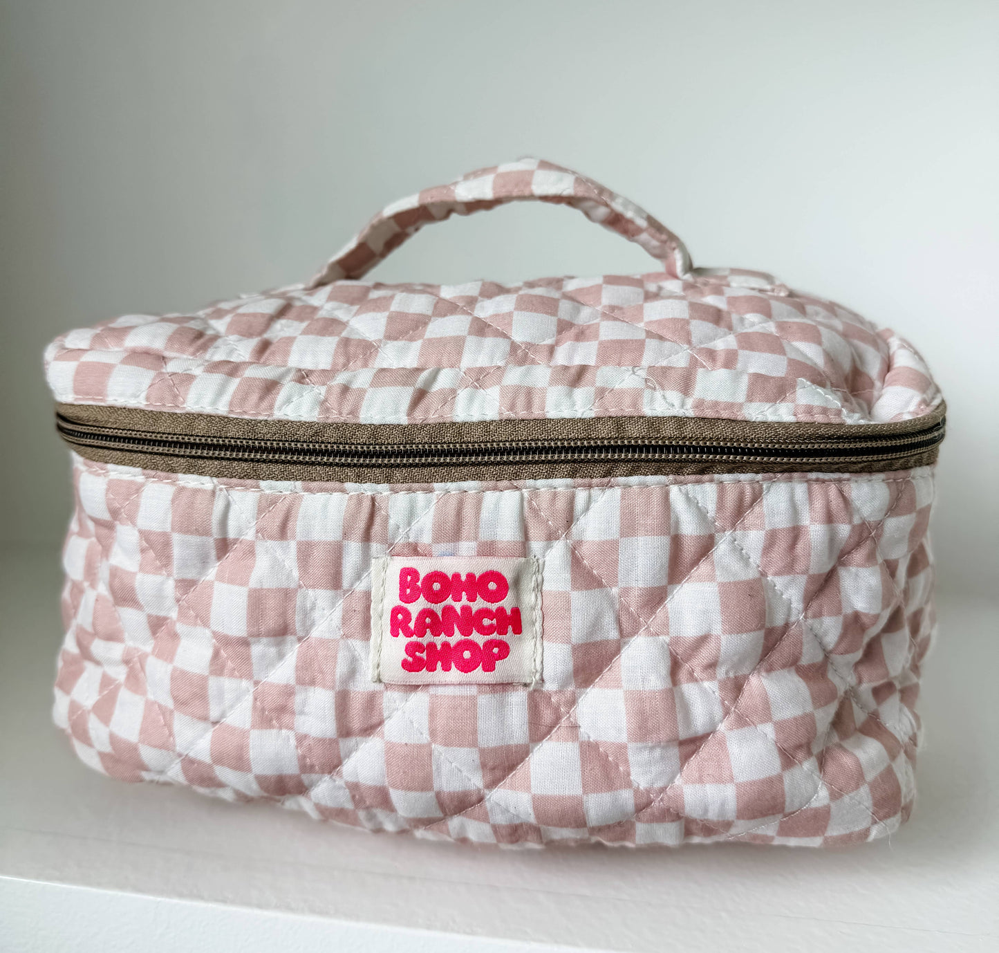 Quilted Western Makeup Bag