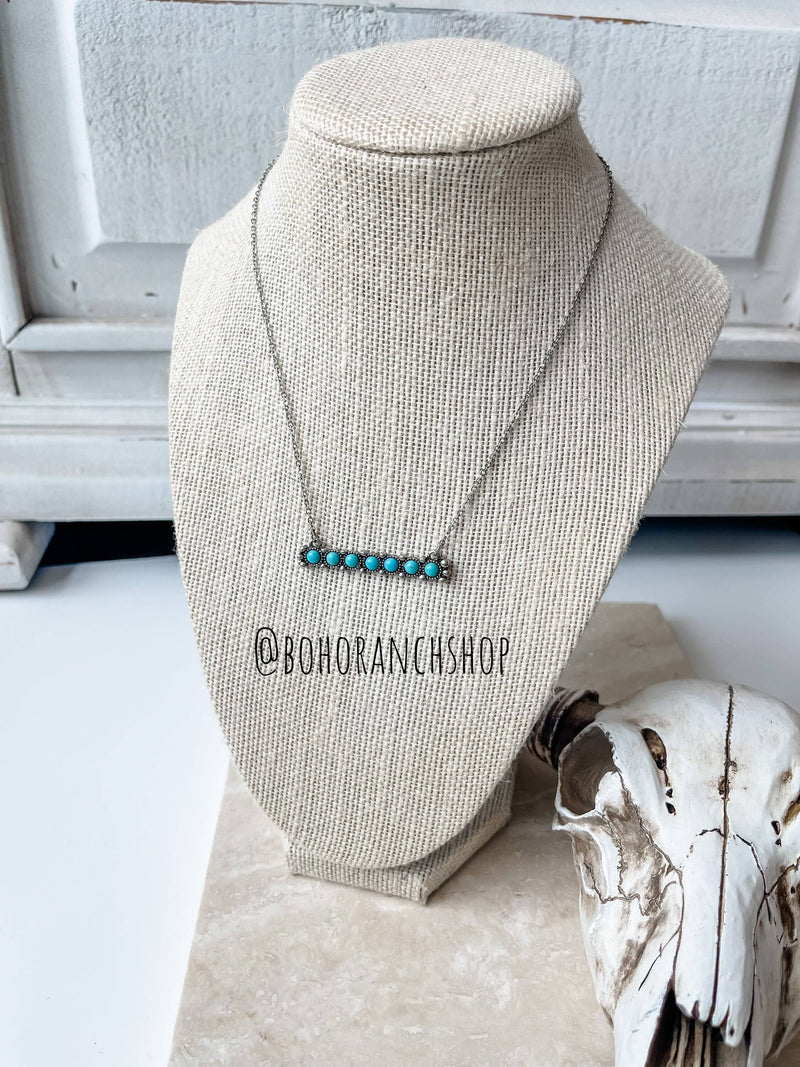 Beaded Bar Necklace