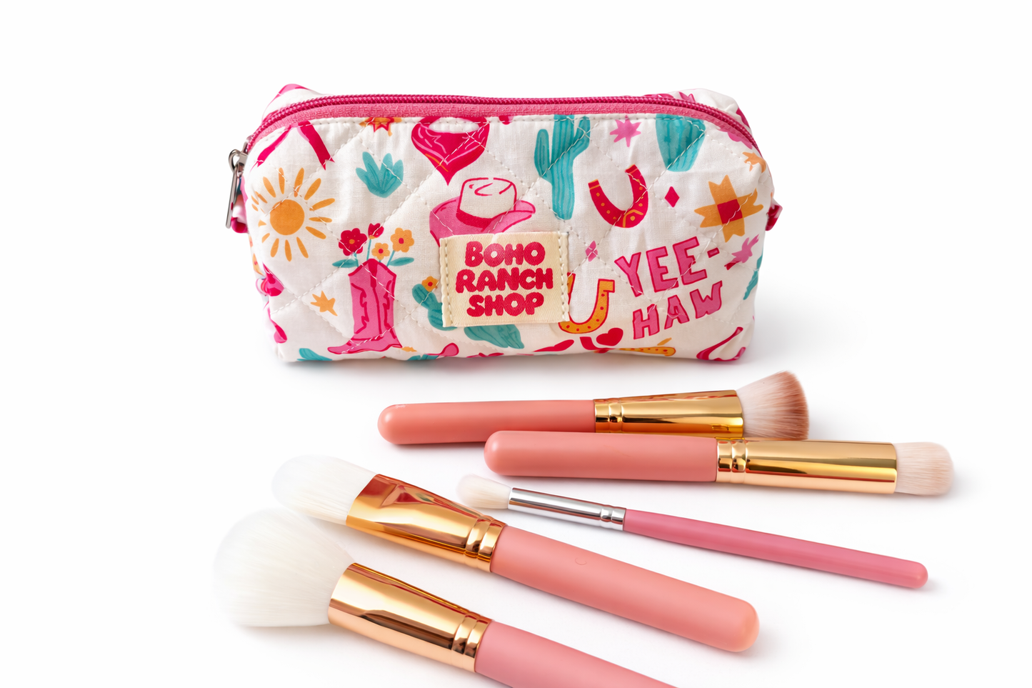 Quilted Makeup Bag