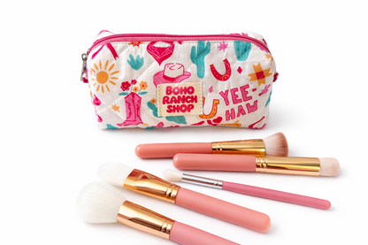 Quilted Makeup Bag