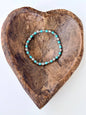 Turquoise Stone Beads Stretch Bracelet