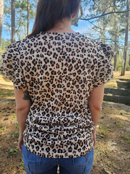 Cheetah Print Blouse (SIZE S-3XL)