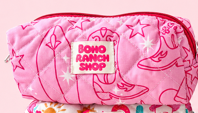 Quilted Makeup Bag