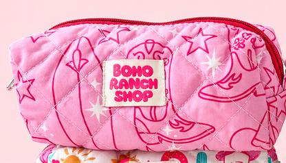 Quilted Makeup Bag