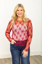 Red Mesh Top