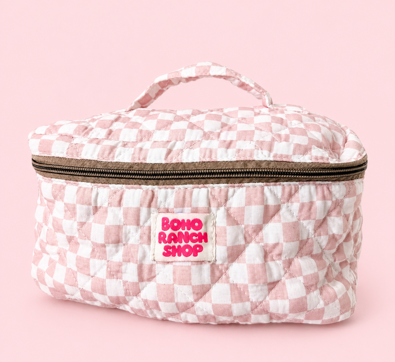 Quilted Western Makeup Bag